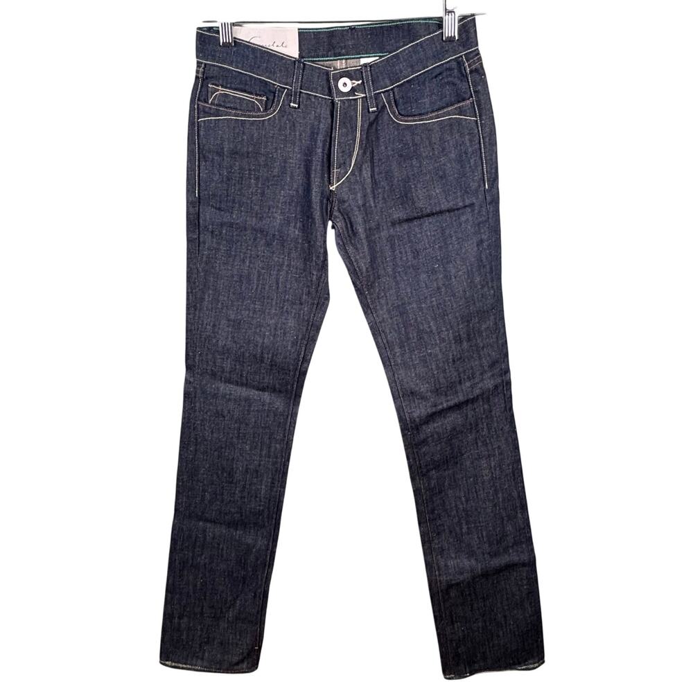 Loomstate Genesis Womens Size 25 Dark Wash Indigo Rigid Casual Pants Denim Jeans